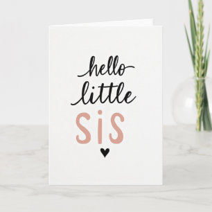 Hallo Kleine Zus Simpele Kaart