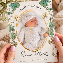 Hallo kleintje | Botanische pasgeboren baby