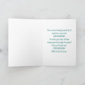 Hallo, kleinzoon Vrolijk kerstfeest Feestdagen Kaart (Binnen)