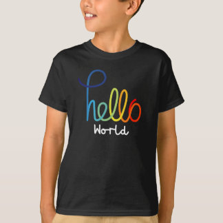 Hallo Kleurrijk basic T-shirt van World Kinderen