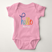 Hallo Kleurrijk Bodysuit van World Baby Jersey