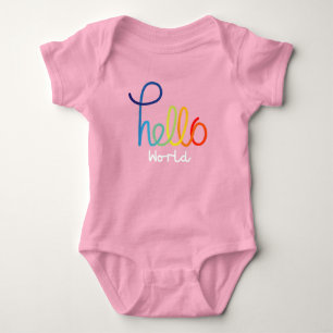 Hallo Kleurrijk Bodysuit van World Baby Jersey