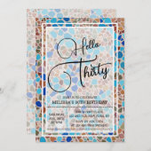 Hallo Kleurrijk & Leuk Mozaïek Kaart (Voorkant / Achterkant)