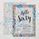 Hallo Kleurrijk & Leuk Mozaïek Kaart (Voorkant / Achterkant)