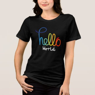 Hallo Kleurrijk T-shirt van World Women's Tri-blen