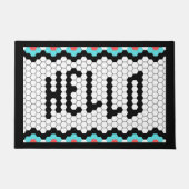 Hallo Kleurrijk - Tegel Design Deurmat (Voorkant)