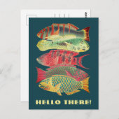 Hallo kleurrijke barrière rif vis Briefkaart (Voorkant / Achterkant)