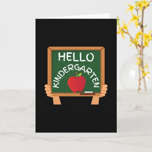 hallo kleuter kaart (Gele Bloem)