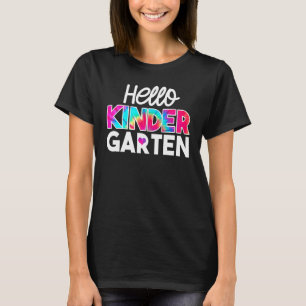 Hallo Kleuter Tie Dye Leraar Kinderen T-shirt