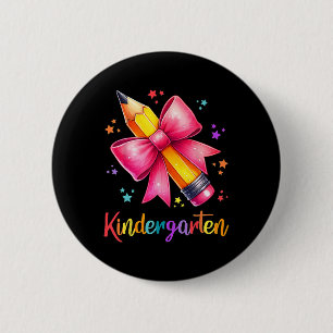 Hallo kleutergroepsleuk potlood leraar terug naar  ronde button 5,7 cm