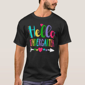 Hallo Kleuterhart Leraar Student Terug naar School T-shirt