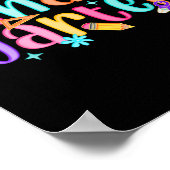 Hallo Kleuterjuf Meisjes Kind Preppy Terug T Poster (Hoek)