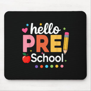 Hallo kleuterleidster kinderen team pre-k pre k te muismat
