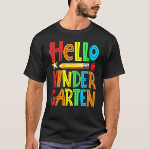 Hallo kleuterleidster welkom terug op school t-shirt