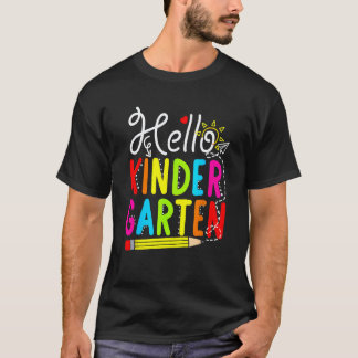 Hallo kleuterleraar student terug naar school  t-shirt