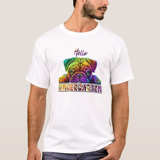 hallo kleuteronderwijzers Kind terug naar school T-shirt (Voorkant)