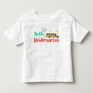 Hallo Kleuterschool, eerste schooldag Kinder Shirts