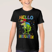 Hallo kleuterschool - eerste schooldag kinderen Tri-Blend shirt (Voorkant)