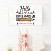 Hallo Kleuterschool Gepersonaliseerd Terug Naar Sc Spandoek (Insitu)