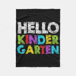 Hallo kleuterschool grappige terug naar school lee fleece deken