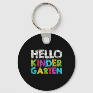 Hallo kleuterschool grappige terug naar school lee sleutelhanger