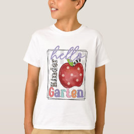 Hallo Kleuterschool, jongen of meisje T-shirt
