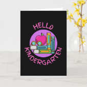 hallo kleuterschool kaart (Gele Bloem)