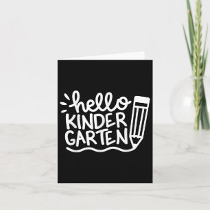 Hallo Kleuterschool leraar student Welkom Terug na Kaart