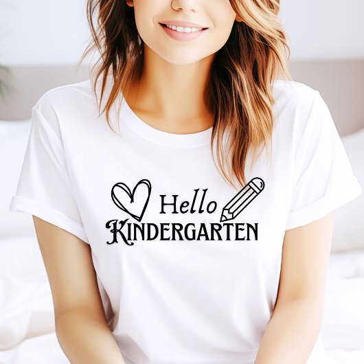 Hallo Kleuterschool Leraar Tshirt