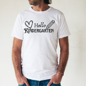 Hallo Kleuterschool Leraar Tshirt