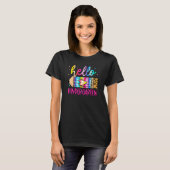Hallo kleuterschool luipaard tie-dye potlood Scha T-shirt (Voorkant volledig)