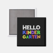 hallo kleuterschool magneet (Voorkant / Achterkant)
