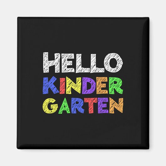 hallo kleuterschool magneet (Voorkant)