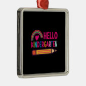 Hallo kleuterschool metalen ornament (Rechts)