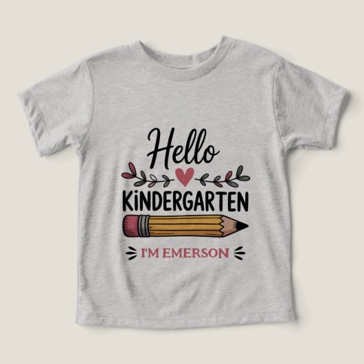 Hallo Kleuterschool Persoonlijke Terug Naar School (Design voorkant)