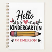 Hallo Kleuterschool Persoonlijke Terug Naar School Planner (Voorkant)