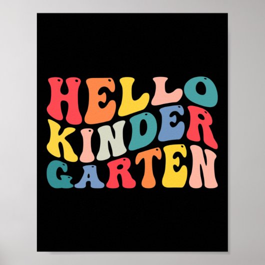 hallo kleuterschool poster (Voorkant)