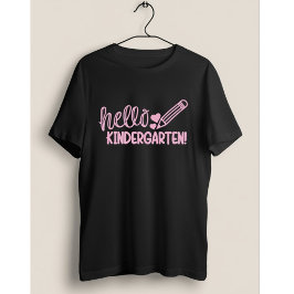 Hallo Kleuterschool Potlood Lief Terug Naar School T-shirt