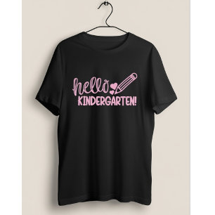 Hallo Kleuterschool Potlood Lief Terug Naar School T-shirt