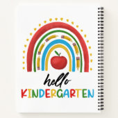 Hallo Kleuterschool Regenboog Terug naar School Notitieboek (Achterkant)
