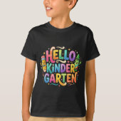 Hallo kleuterschool shirt - Kinderen school  (Voorkant)