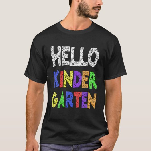 hallo kleuterschool t-shirt (Voorkant)