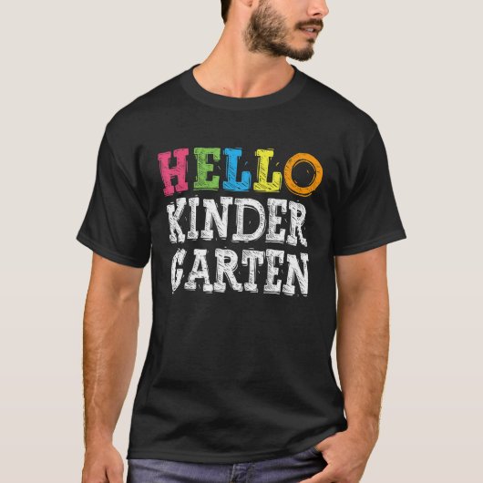 hallo kleuterschool t-shirt (Voorkant)