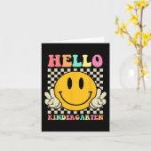 Hallo Kleuterschool Terug naar School Groovy Teach Kaart (Gele Bloem)