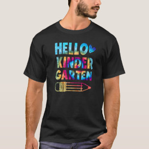 Hallo Kleuterschool Tie Dye Terug naar school Lera T-shirt