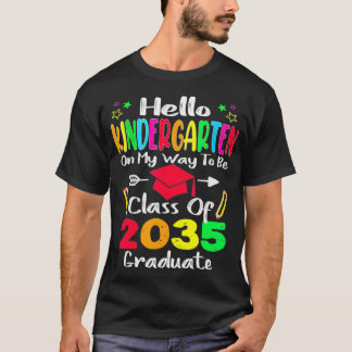 hallo kleuterschool van 2035 gr t-shirt