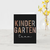 Hallo Kleuterschoolteam Kaart (Gele Bloem)