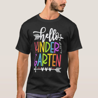 Hallo kleuterteam Kinder Terug naar school onderwi T-shirt