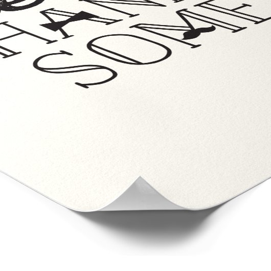 Hallo knappe kleine man jongen baby kinderkamer ku poster (Hoek)