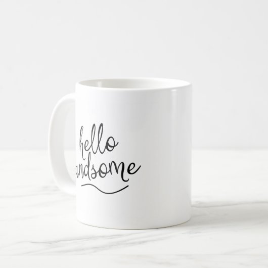 Hallo Knappe Man Koffiemok (Voorkant links)